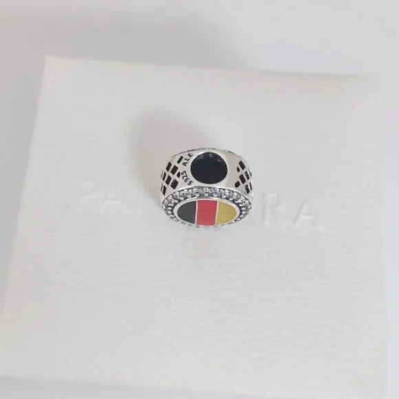 Pandora Germany Flag Bead Charm Exclusive Travel Pendant S925 Silver with box - Picture 5 of 9